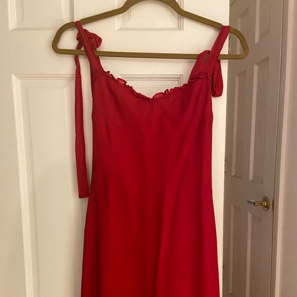 Reformation Christine Dress in Lipstick